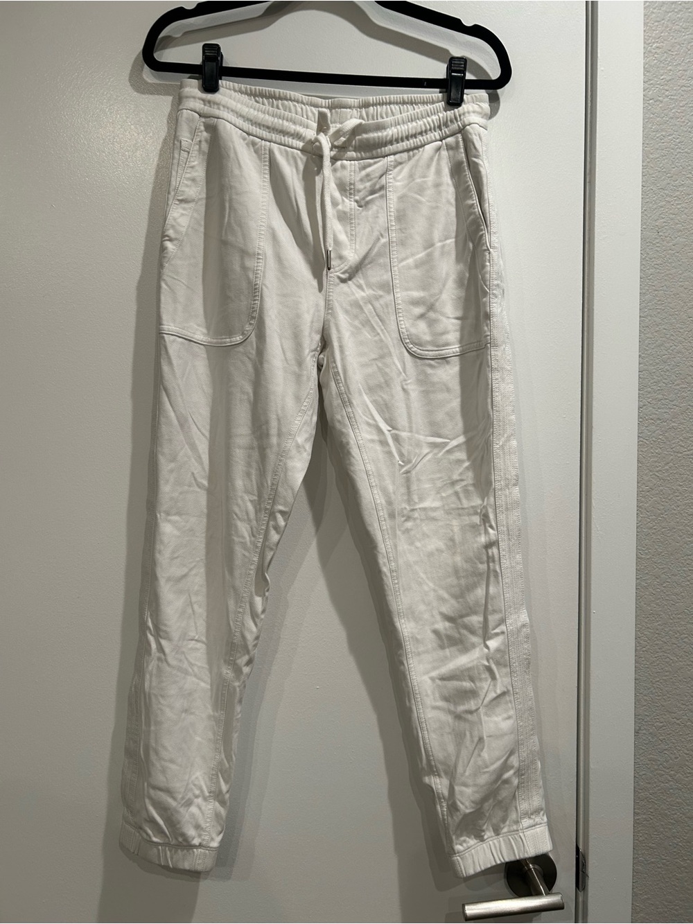 Athleta White Drawstring Joggers size small